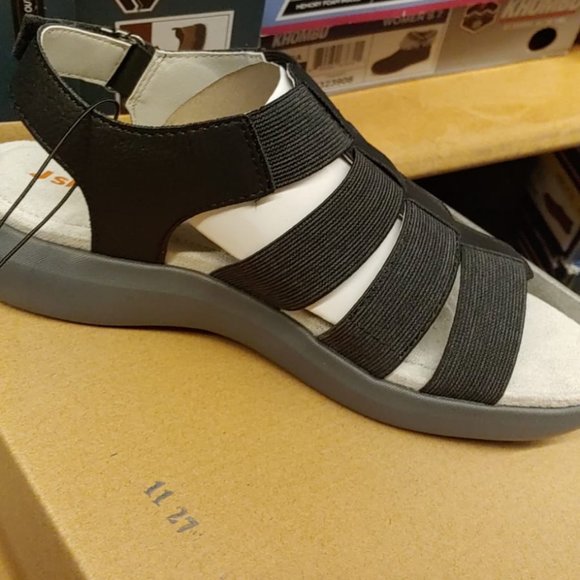 JSport by Jambu Women's Cara Lightweight Slip on Sandals-- Black - Picture 8 of 9